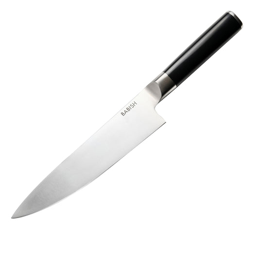 Babish 8" High-Carbon Stainless Steel Full Tang Chef Knife in Black