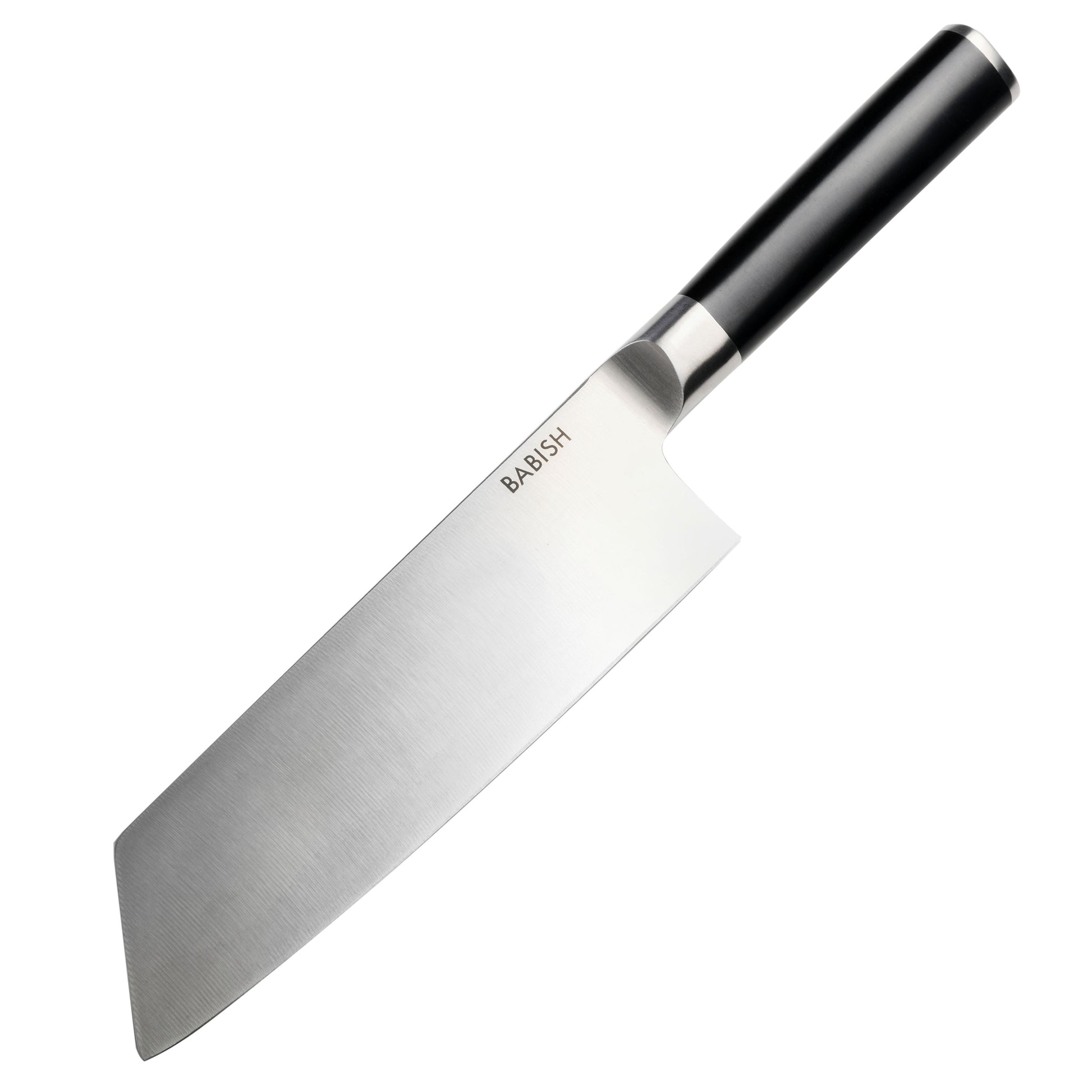 Babish 7.5" High-Carbon Stainless Steel Full Tang Clef Knife in Black