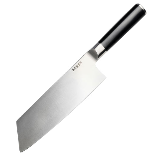 Babish 7.5" High-Carbon Stainless Steel Full Tang Clef Knife in Black