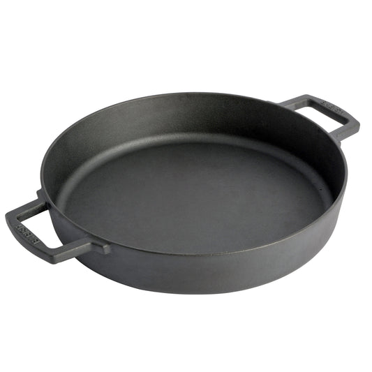 Babish 13" Pre-Seasoned Cast Iron Everyday Pan in Black