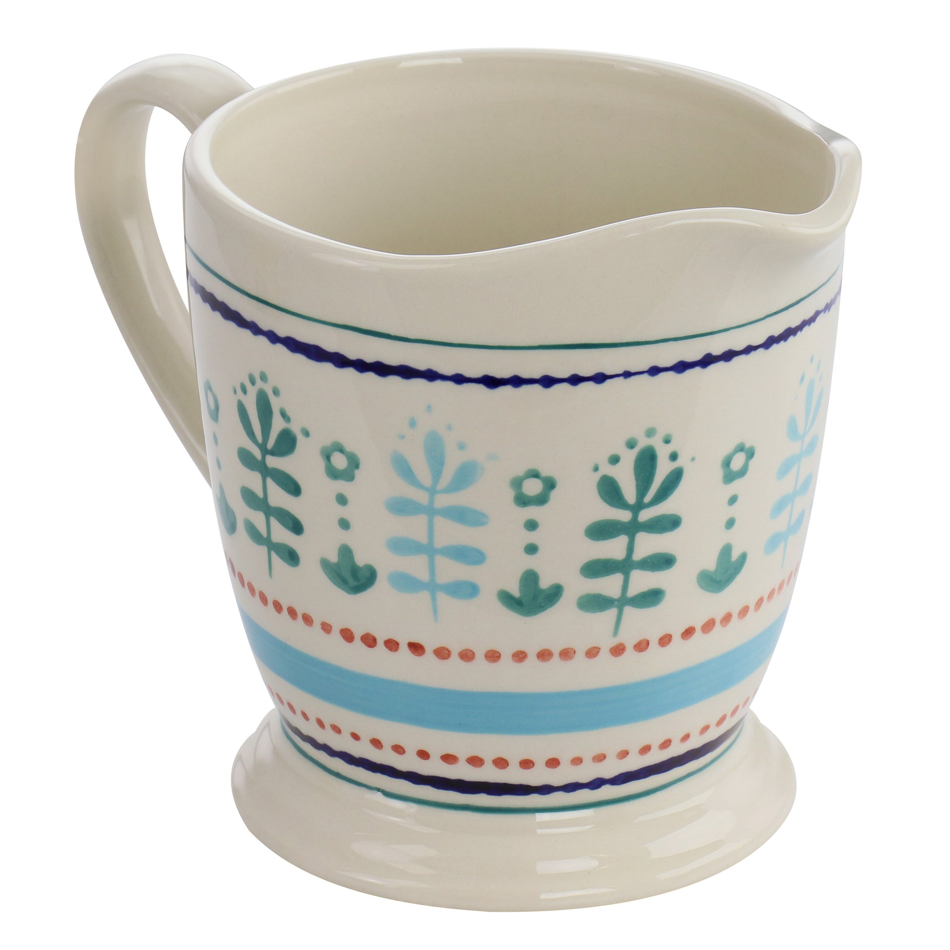 Gibson Home Village Vines 1 Qt Stoneware Measuring Cup in Multi