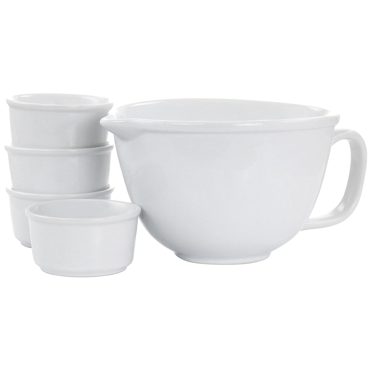 Gibson Elite Gracious Dining 5 Piece Ramekin & Mixing Bowl Set
