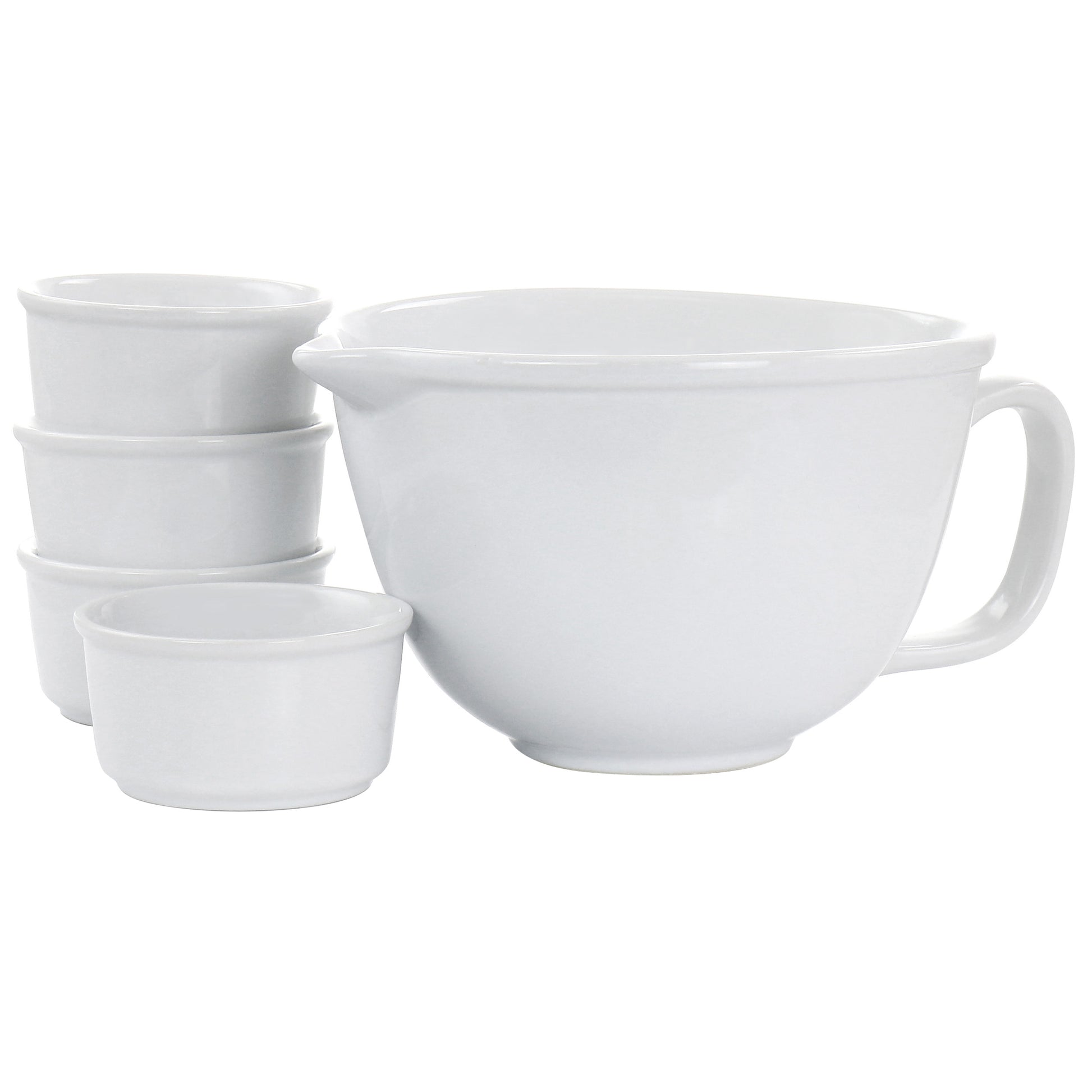 Gibson Elite Gracious Dining 5 Piece Ramekin & Mixing Bowl Set