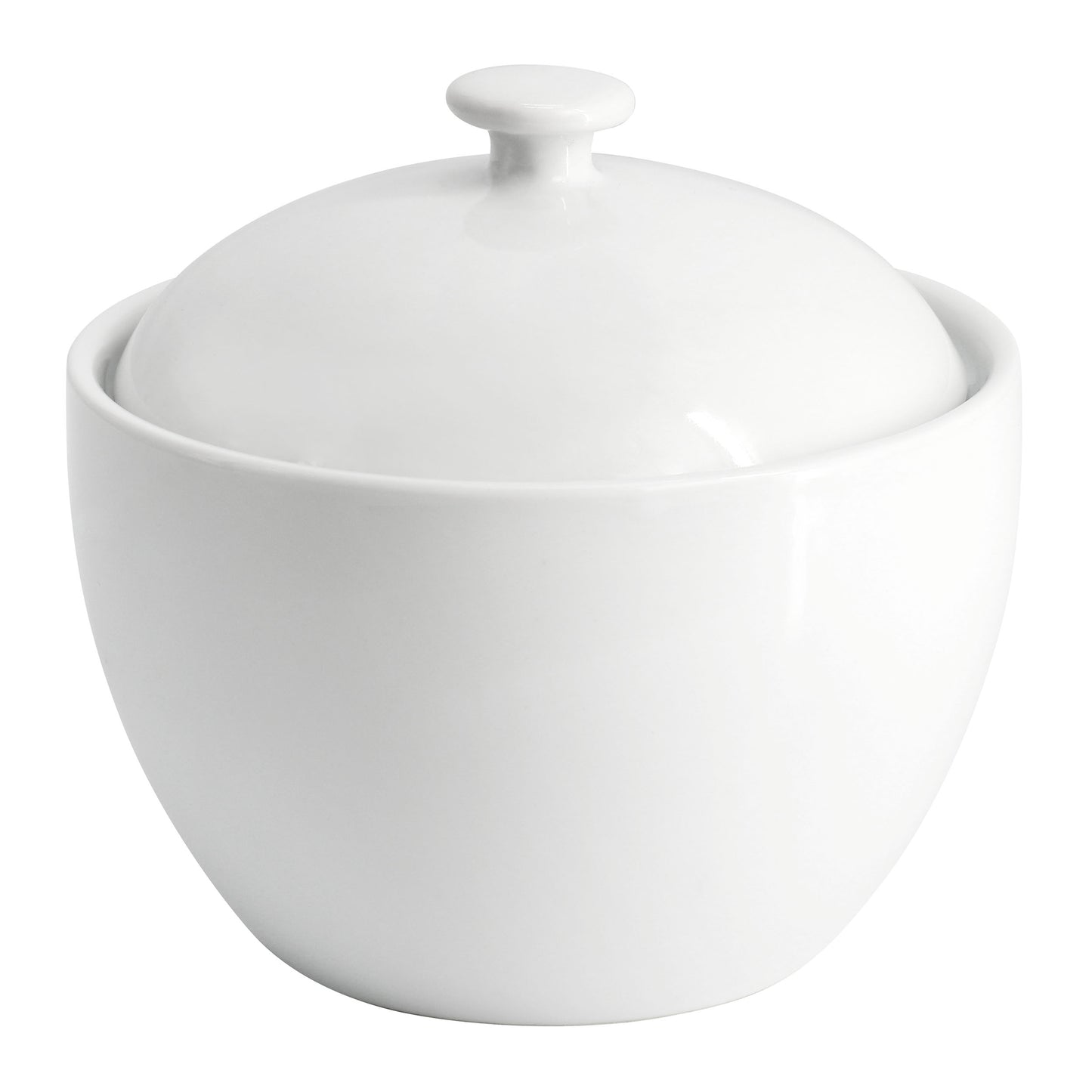 Our Table Simply White 13 oz Porcelain Sugar Bowl in White