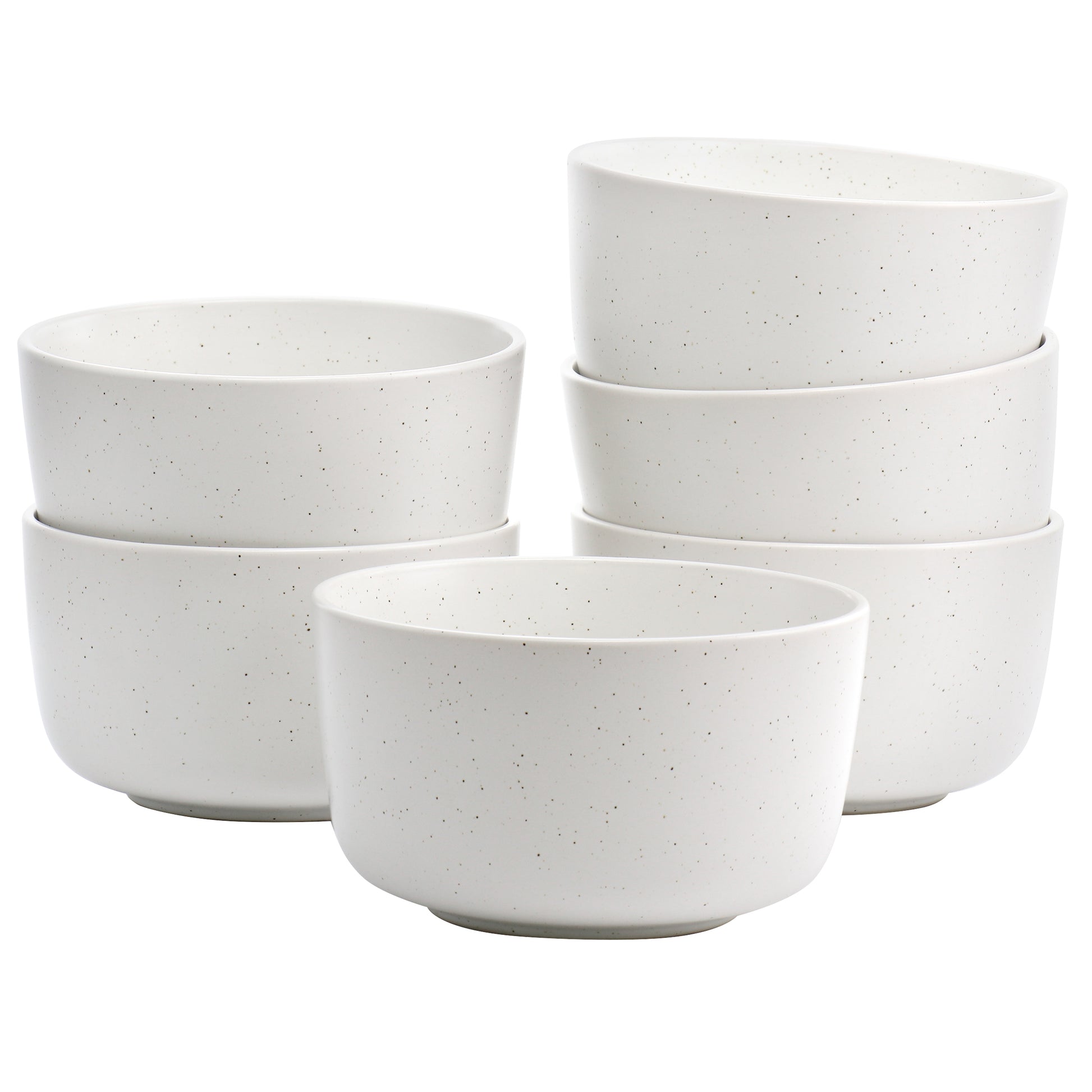 Studio 3B Mio 6 Piece 5.5" Round Stoneware Bowl Set in Sea Salt