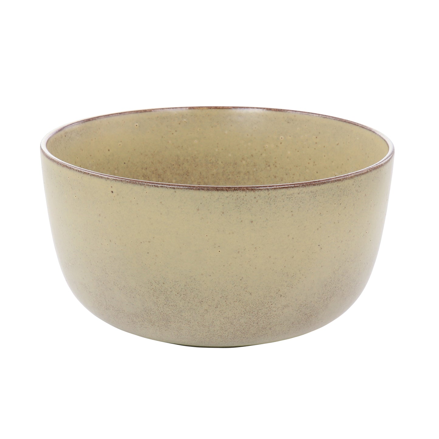 Our Table Landon 9.2" Stoneware Round High Serving Bowl in Toast