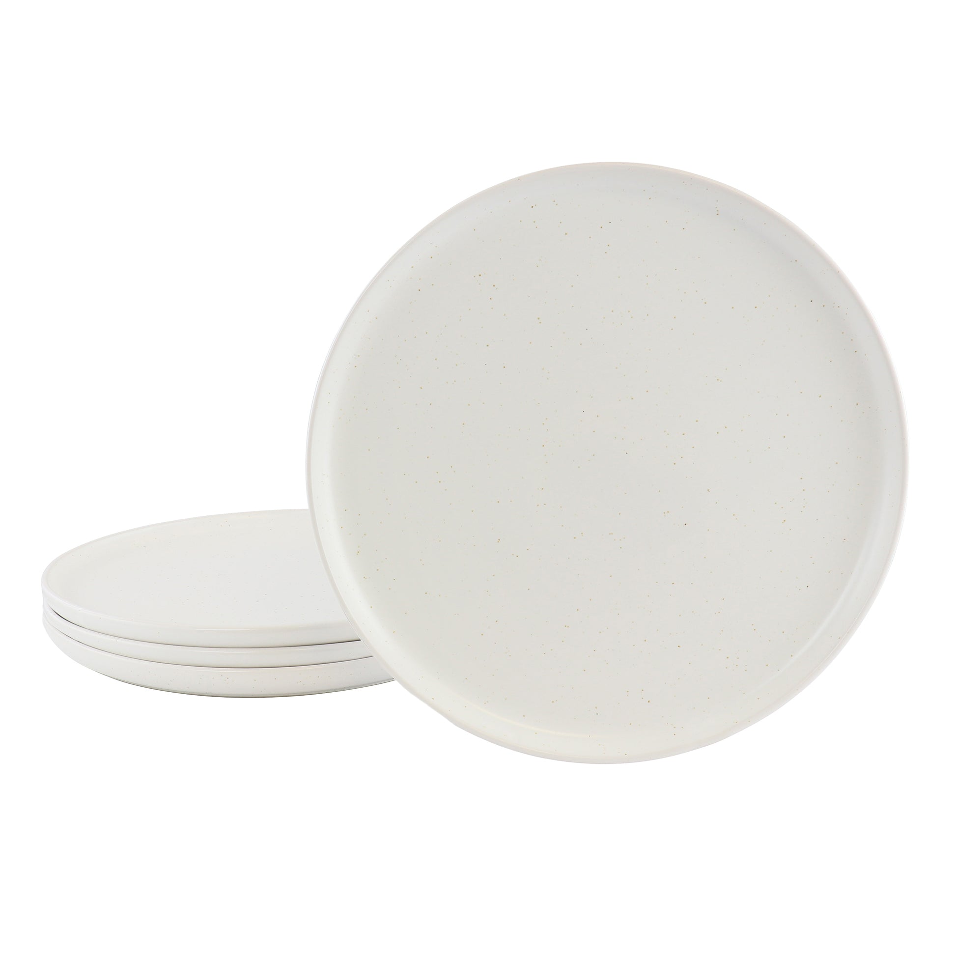 Our Table Landon 4 Piece 8.4" Round Stoneware Salad Plate Set Sea Salt