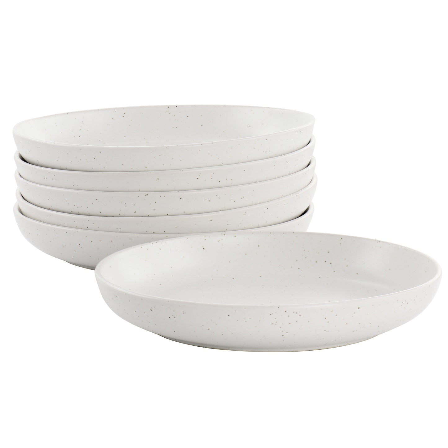 Studio 3B Mio 6 Piece 7.5" Round Stoneware Bowl Set in Sea Salt