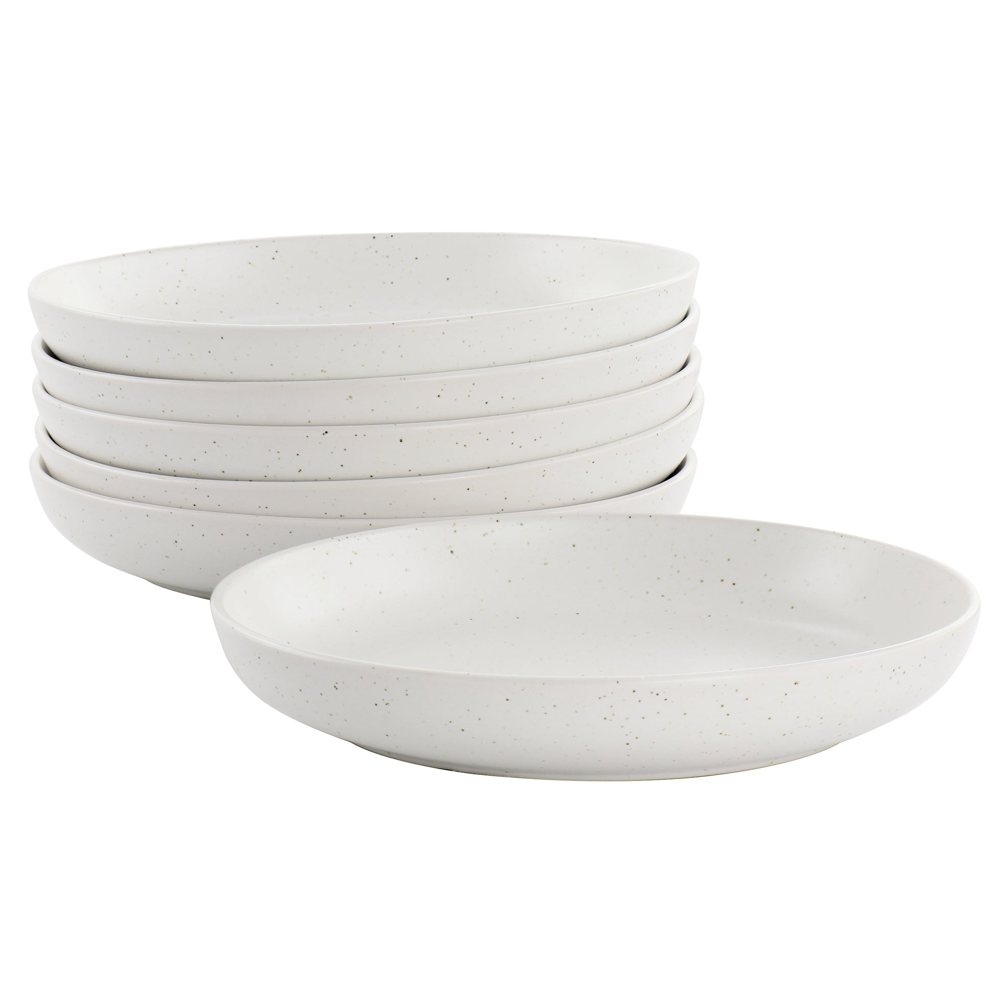 Studio 3B Mio 6 Piece 7.5" Round Stoneware Bowl Set in Sea Salt