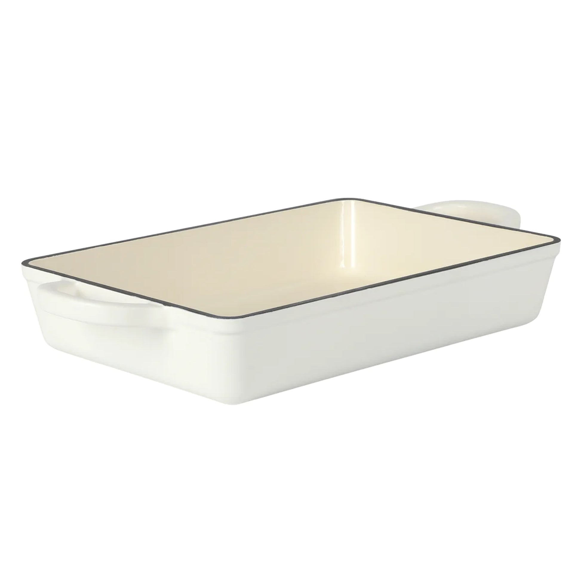 Crock-Pot Artisan 13" Enameled Cast Iron Lasanga Pan in Linen