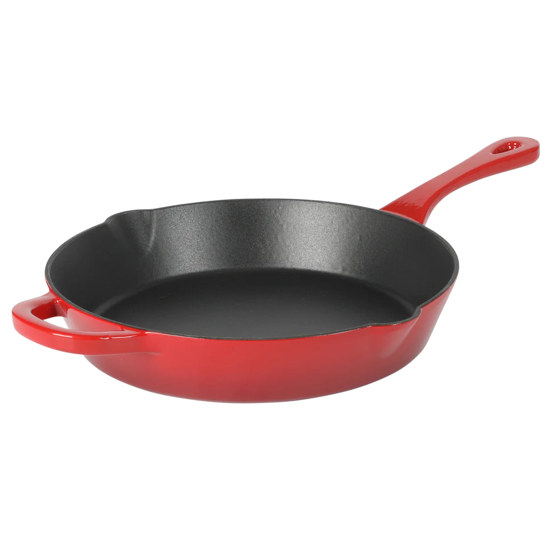 Crock-Pot Artisan 12" Enameled Cast Iron Round Skillet in Gradient Red