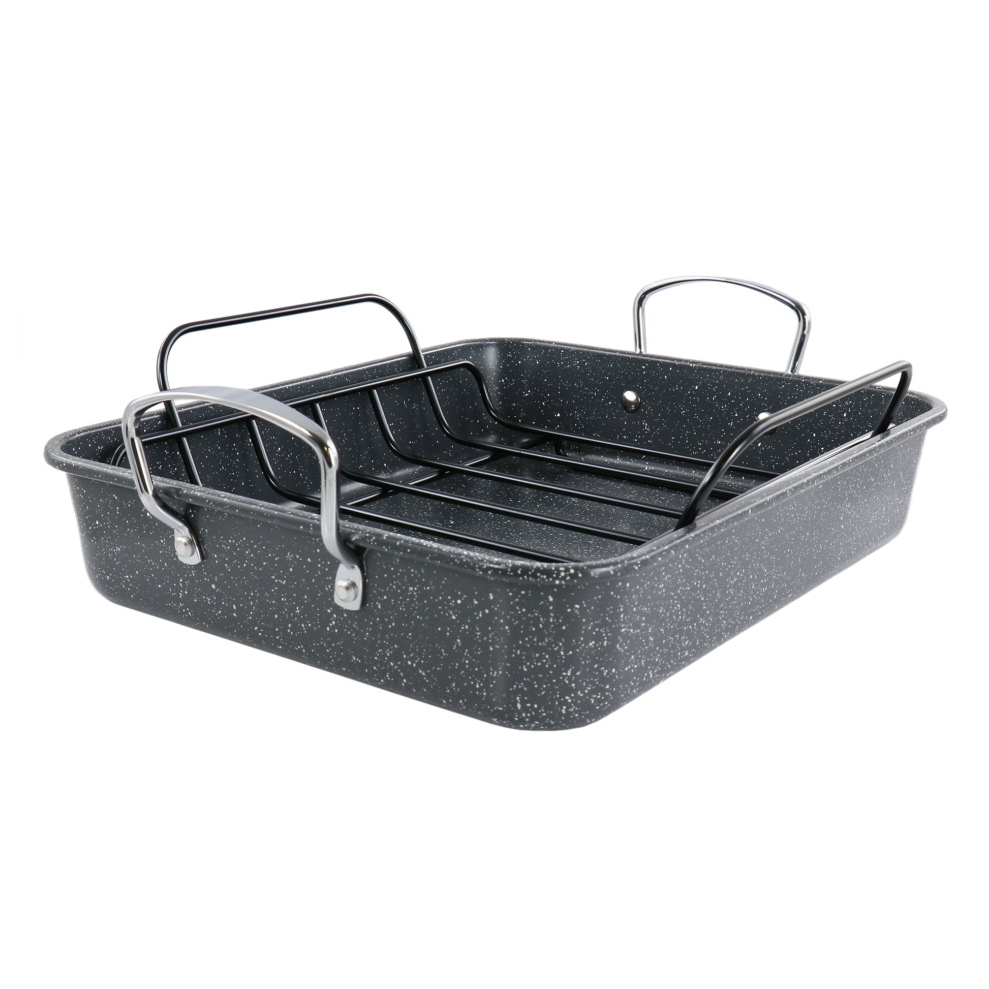 Kenmore 16.5" Large Carbon Steel Roaster w Rack