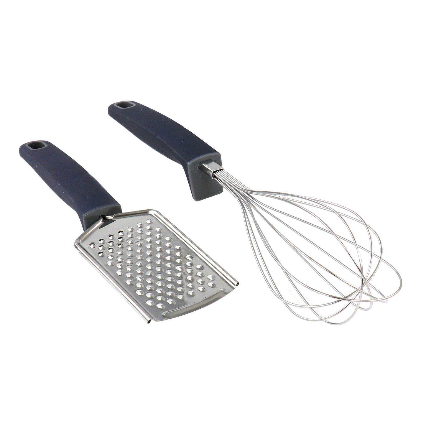 Oster Bluemarine 2 Piece Stainless Steel Grater & Whisk Set in Navy Blue
