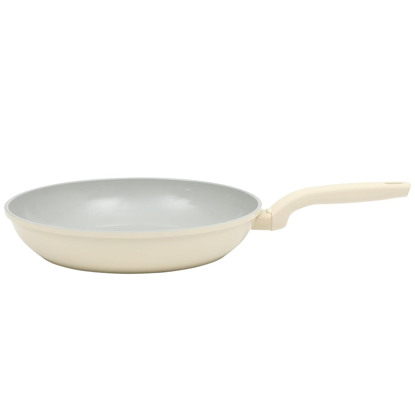 Gibson Home Barnsdall 12" Nonstick Aluminum Frying Pan in Linen