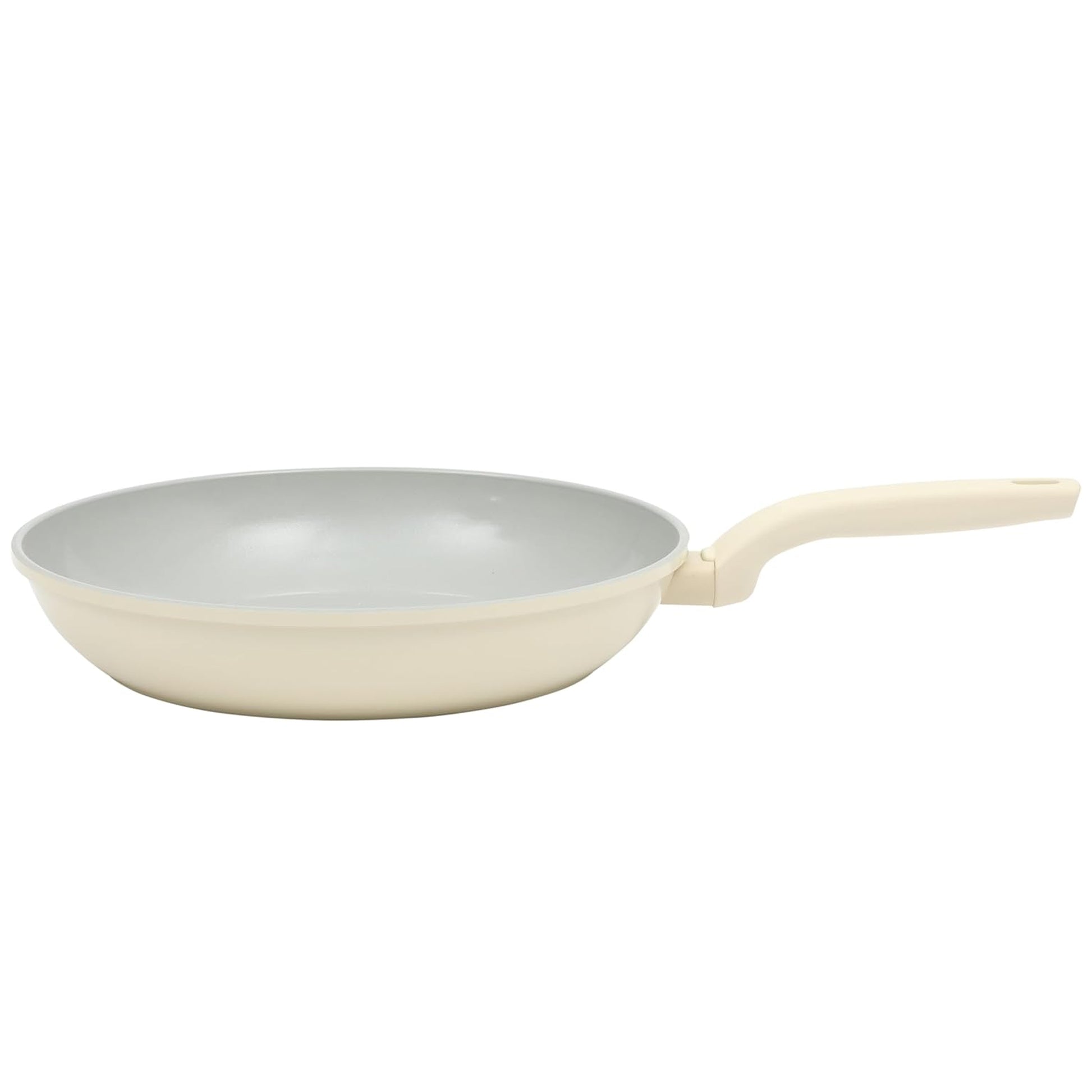 Gibson Home Barnsdall 12" Nonstick Aluminum Frying Pan in Linen