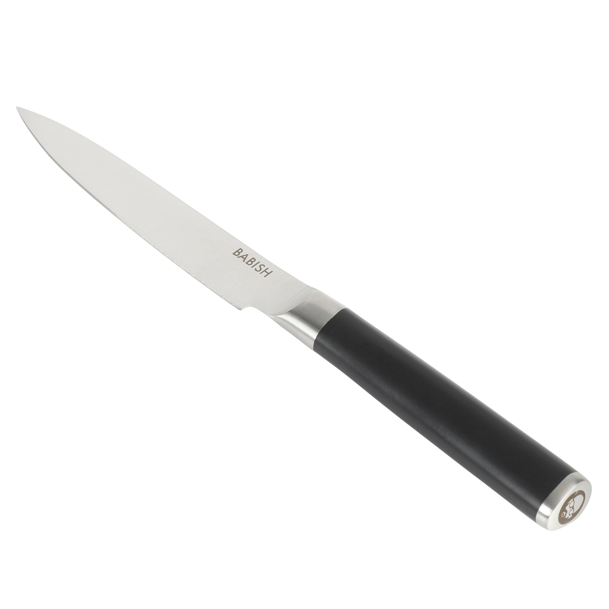 Babish 5" High-Carbon Stainless Steel Full Tang Utility Knife in Black