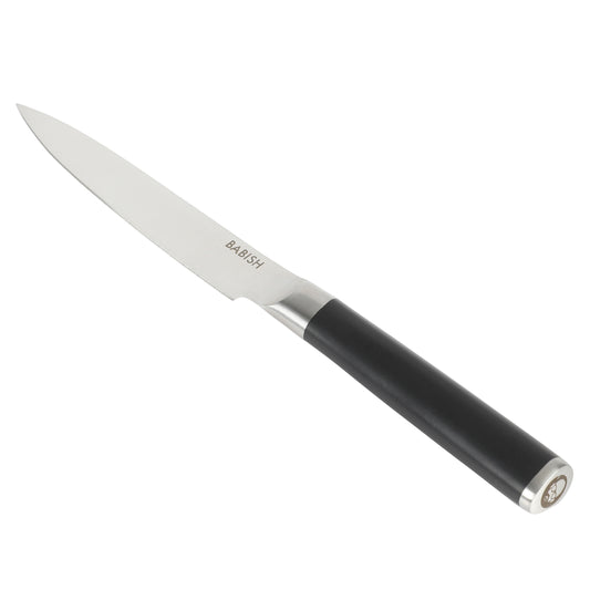 Babish 5" High-Carbon Stainless Steel Full Tang Utility Knife in Black