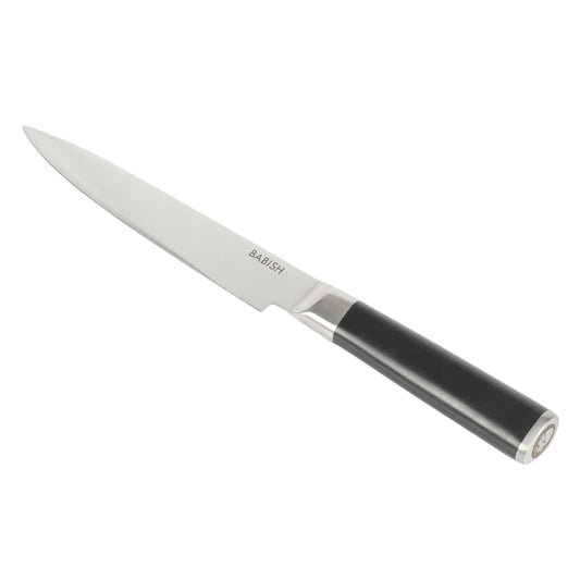 Babish 8" High-Carbon Stainless Steel Full Tang Carving Knife in Black