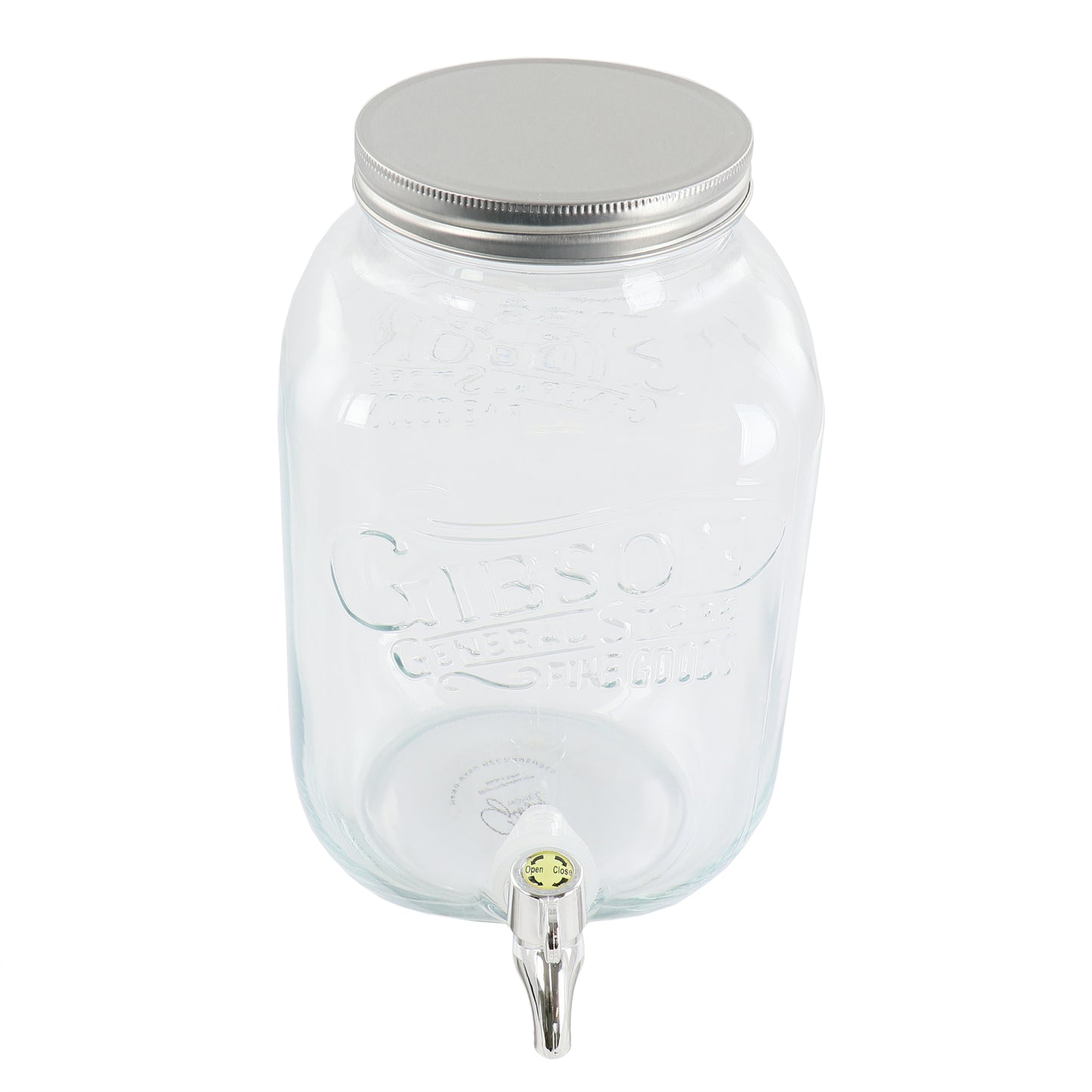 Gibson Home General Store 1.1 Gal  Glass Jar Beverage Dispenser