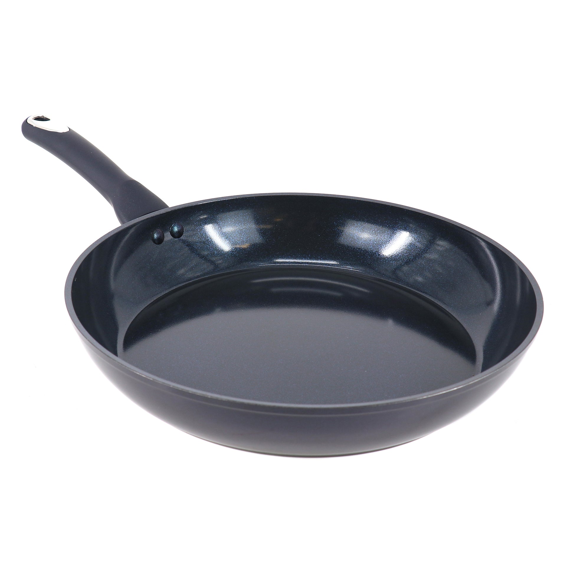 Oster Hawke 12" Ceramic Nonstick Aluminum Frying Pan in Dark Blue