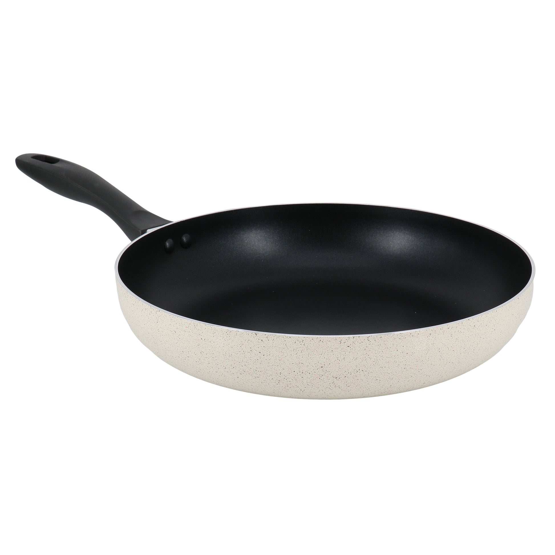 Oster Clairborne 12" Round Nonstick Aluminum Frying Pan in Linen