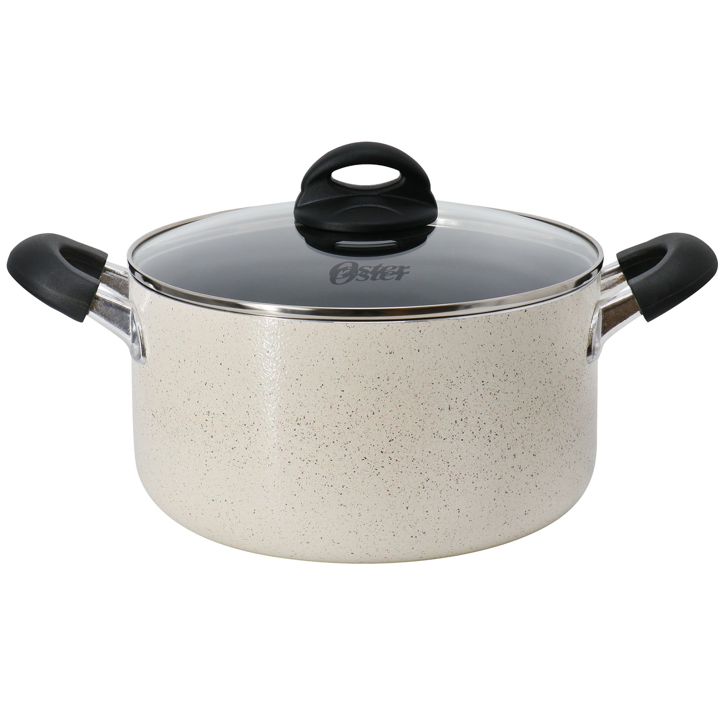 Oster Clairborne 6 Qt Aluminum Nonstick Dutch Oven w Lid in Sand
