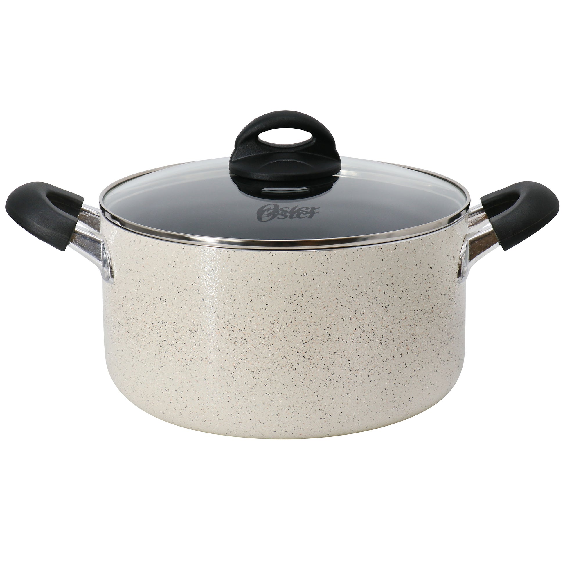Oster Clairborne 6 Qt Aluminum Nonstick Dutch Oven w Lid in Sand