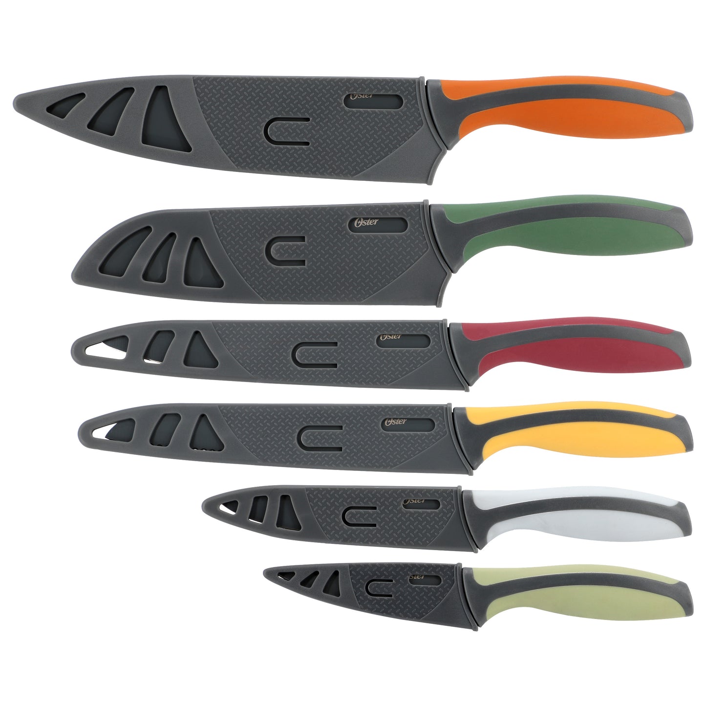 Oster Ronnan 12 Piece Precision Stamped Cutlery & Sheath Set in Multi