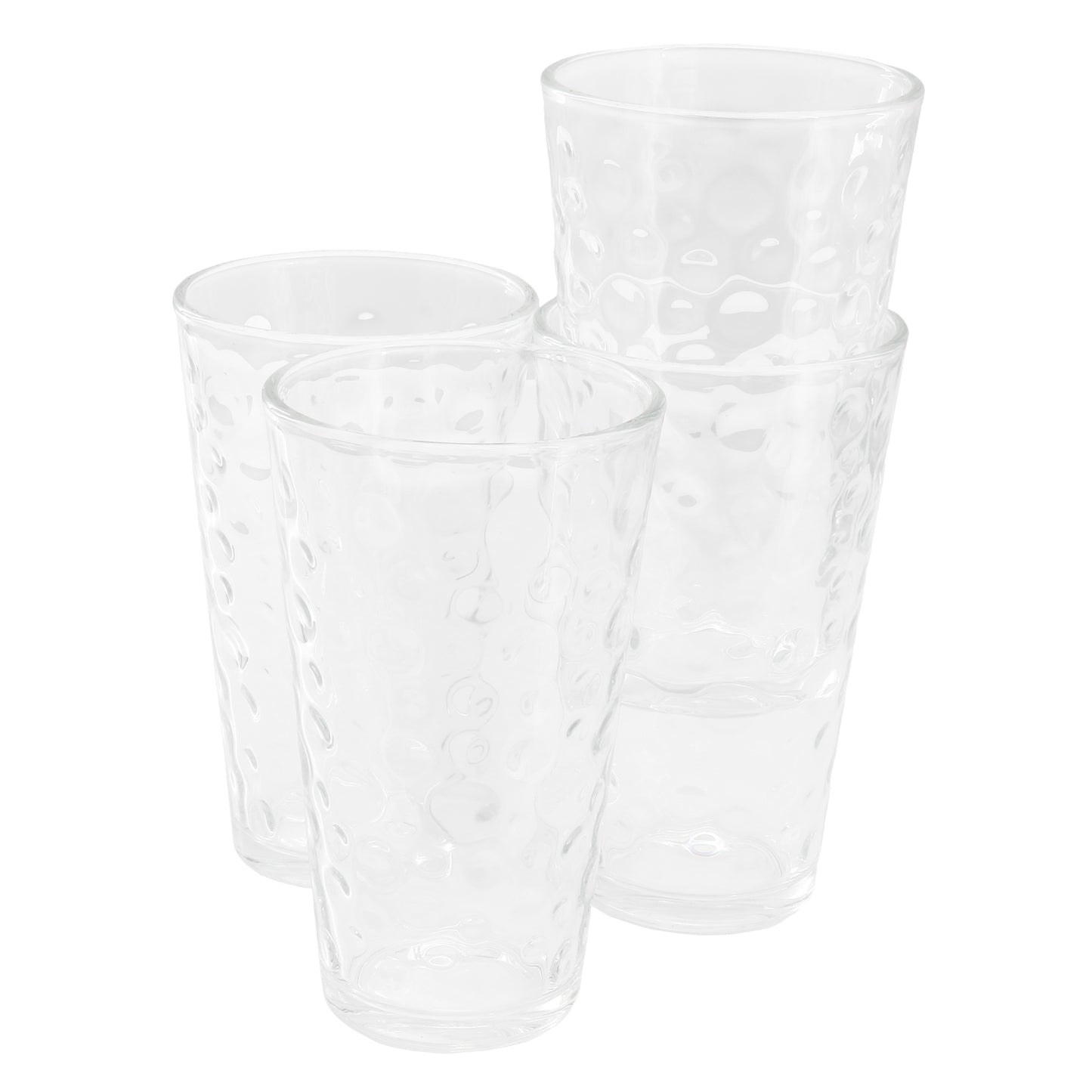 Gibson Home 4 Piece 16 oz Bubble Glass Tumbler Set