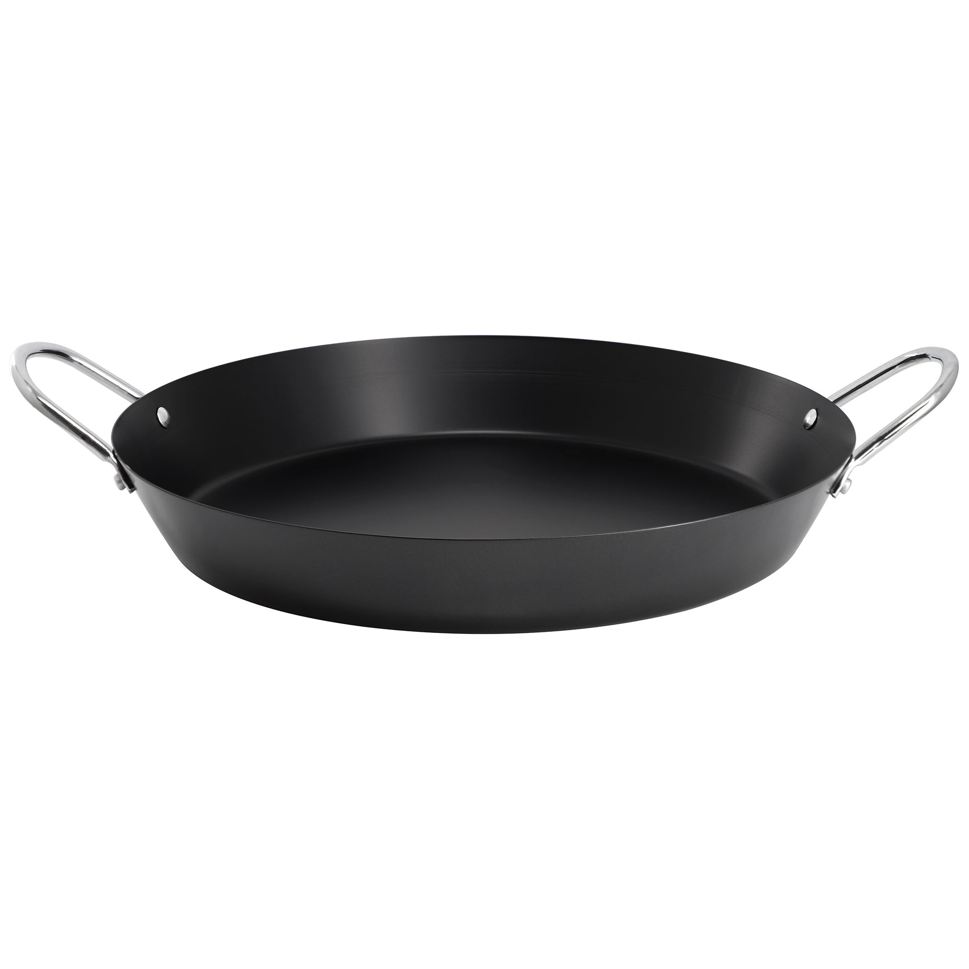 Oster Smithfire 16" Nonstick Carbon Steel Paella Pan in Dark Gray