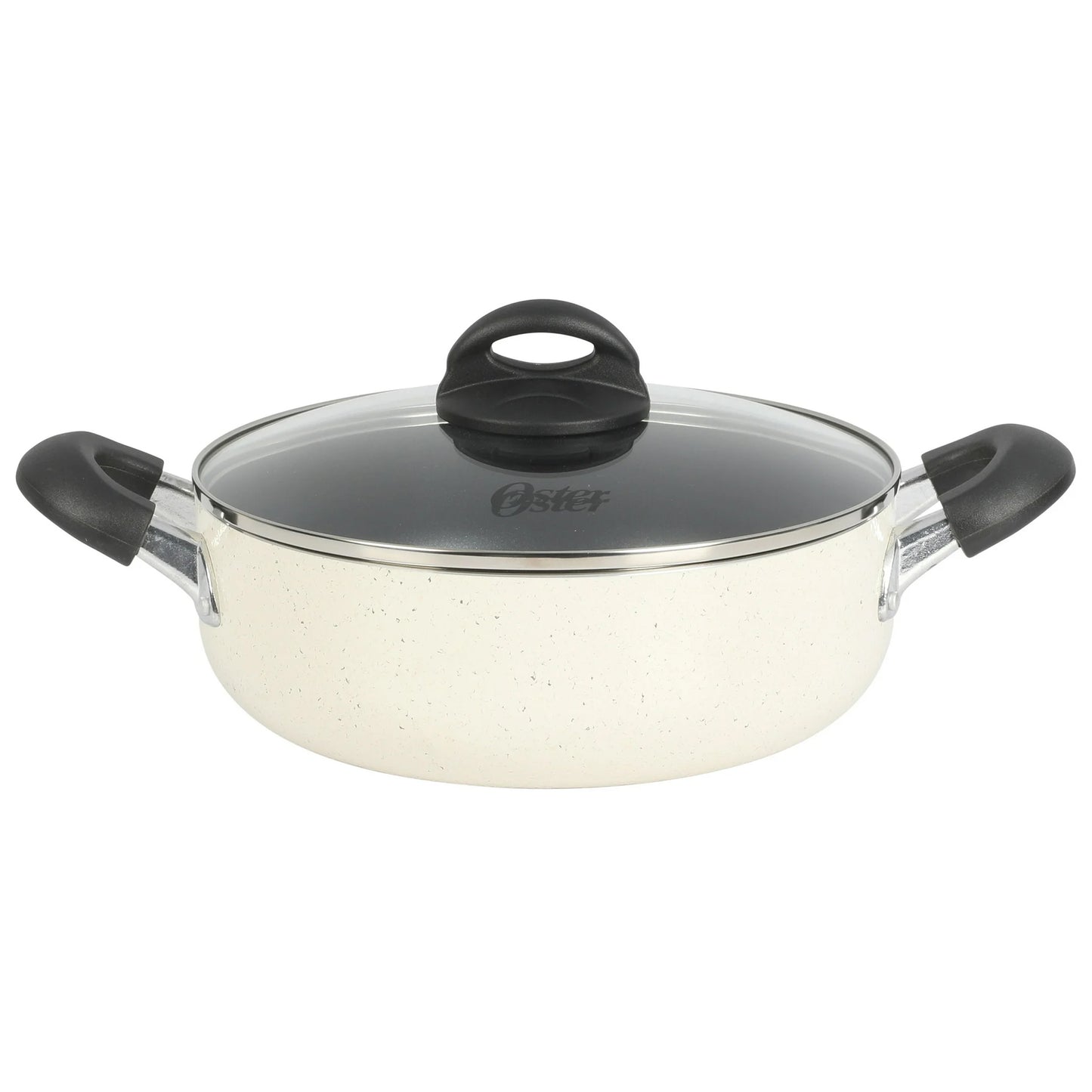 Oster Clairborne 6.9 Qt Nonstick Aluminum Caldero w Lid in Linen