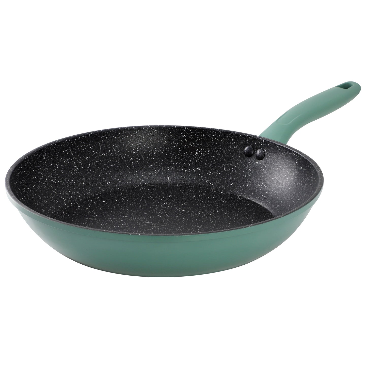 Gibson Home Barnsdall 12" Nonstick Aluminum Frying Pan in Green