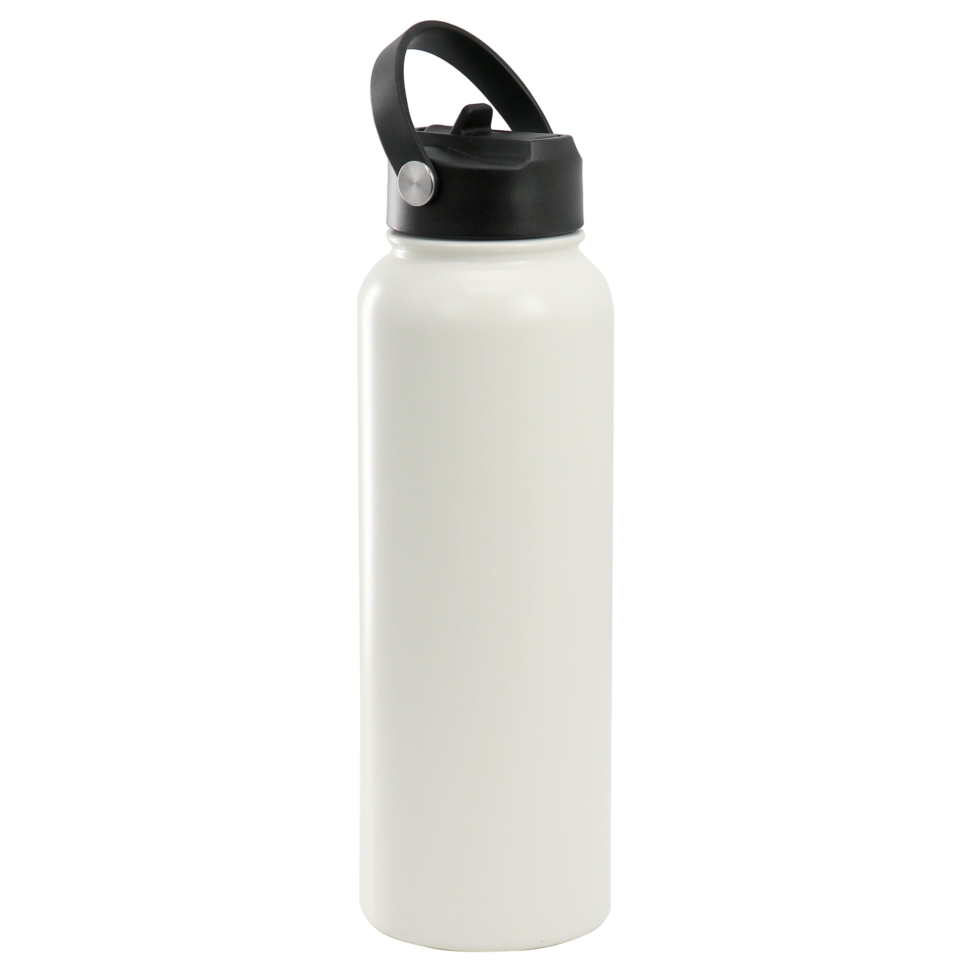 Gibson Home Marina 38oz Stainless Steel Thermal Bottle w Lid in Cream