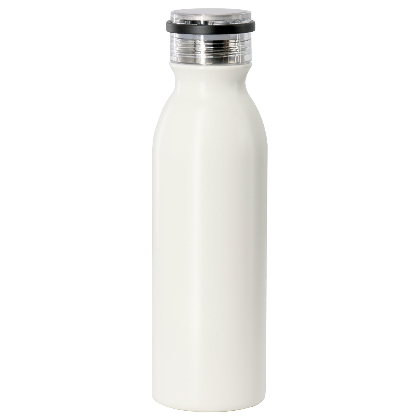 Gibson Home Marina 20oz Stainless Steel Thermal Bottle w Acrylic Lid in Cream