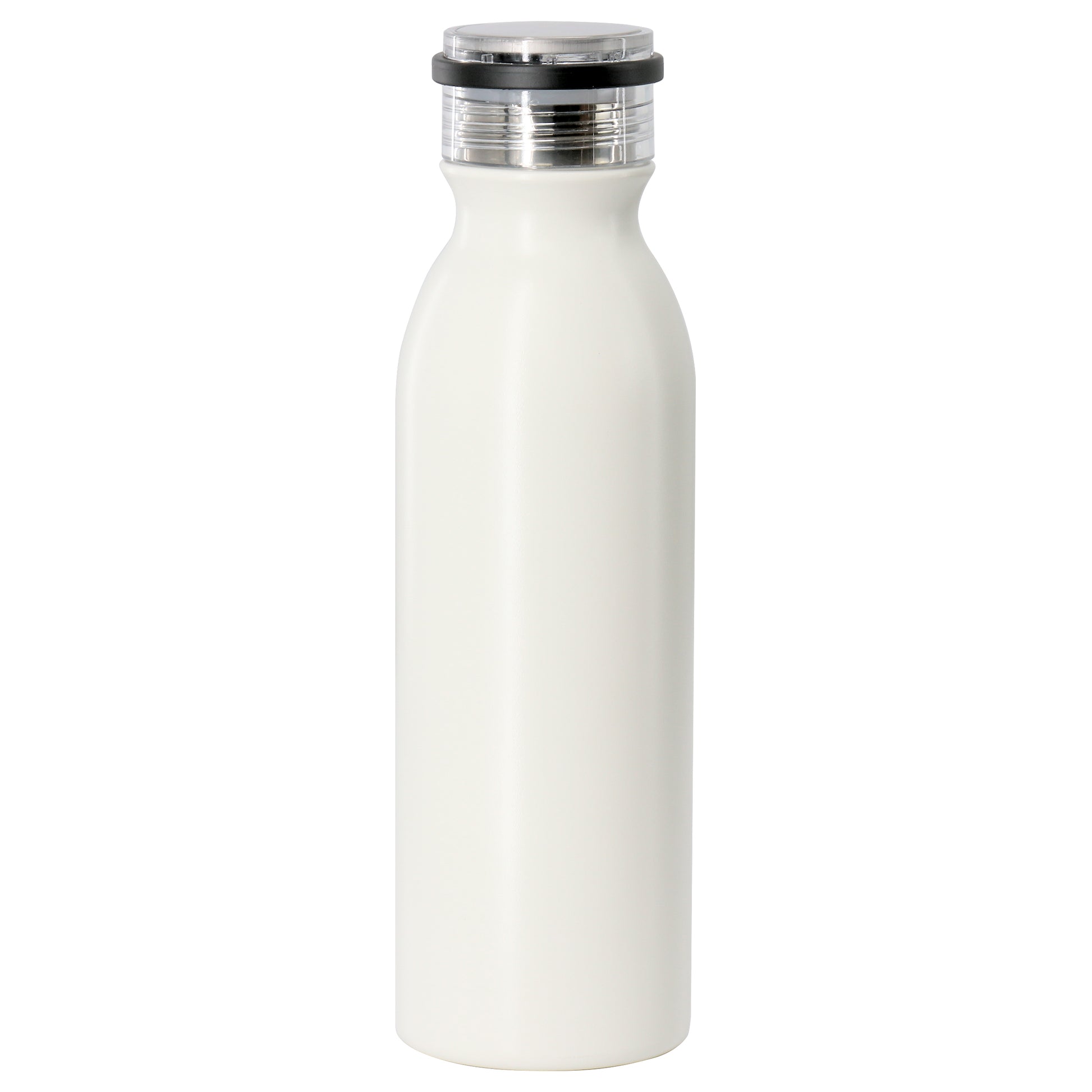Gibson Home Marina 20oz Stainless Steel Thermal Bottle w Acrylic Lid in Cream