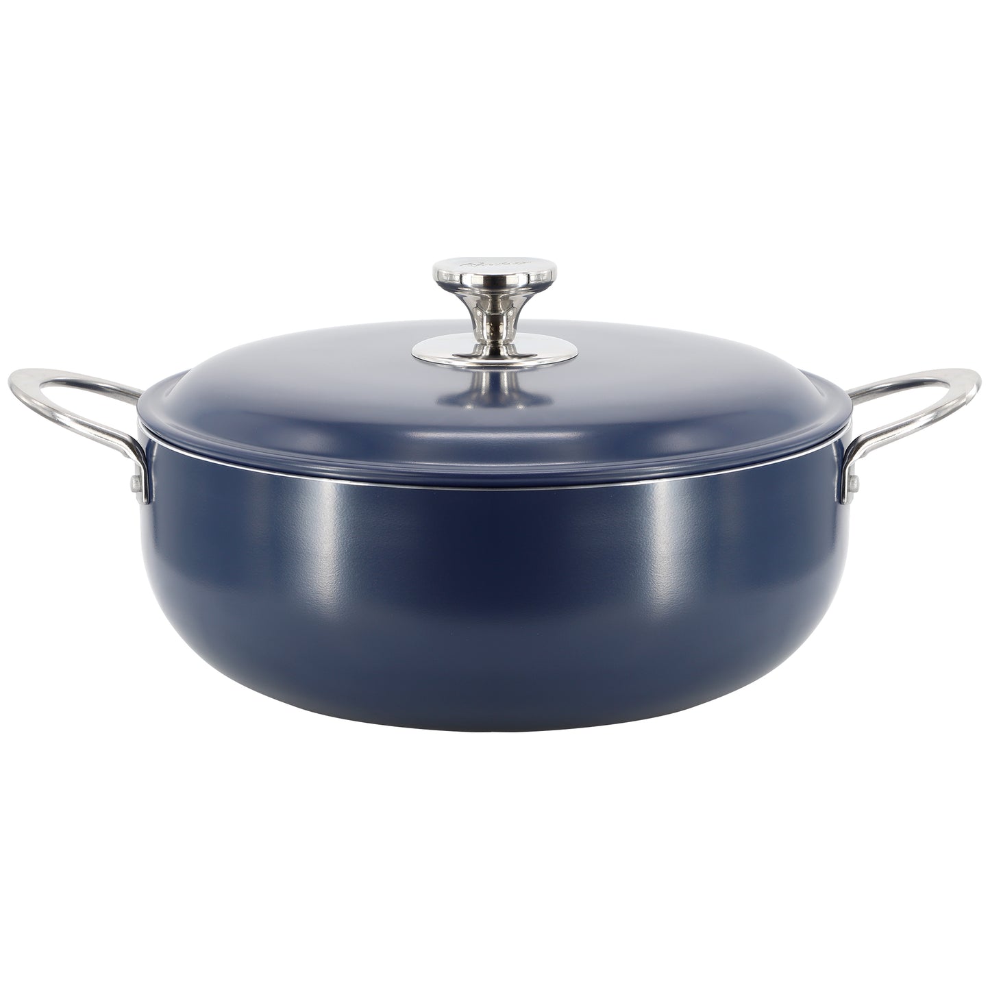 Oster Cartagena 7.4 Qt Nonstick Aluminum Caldero w Lid in Dark Blue