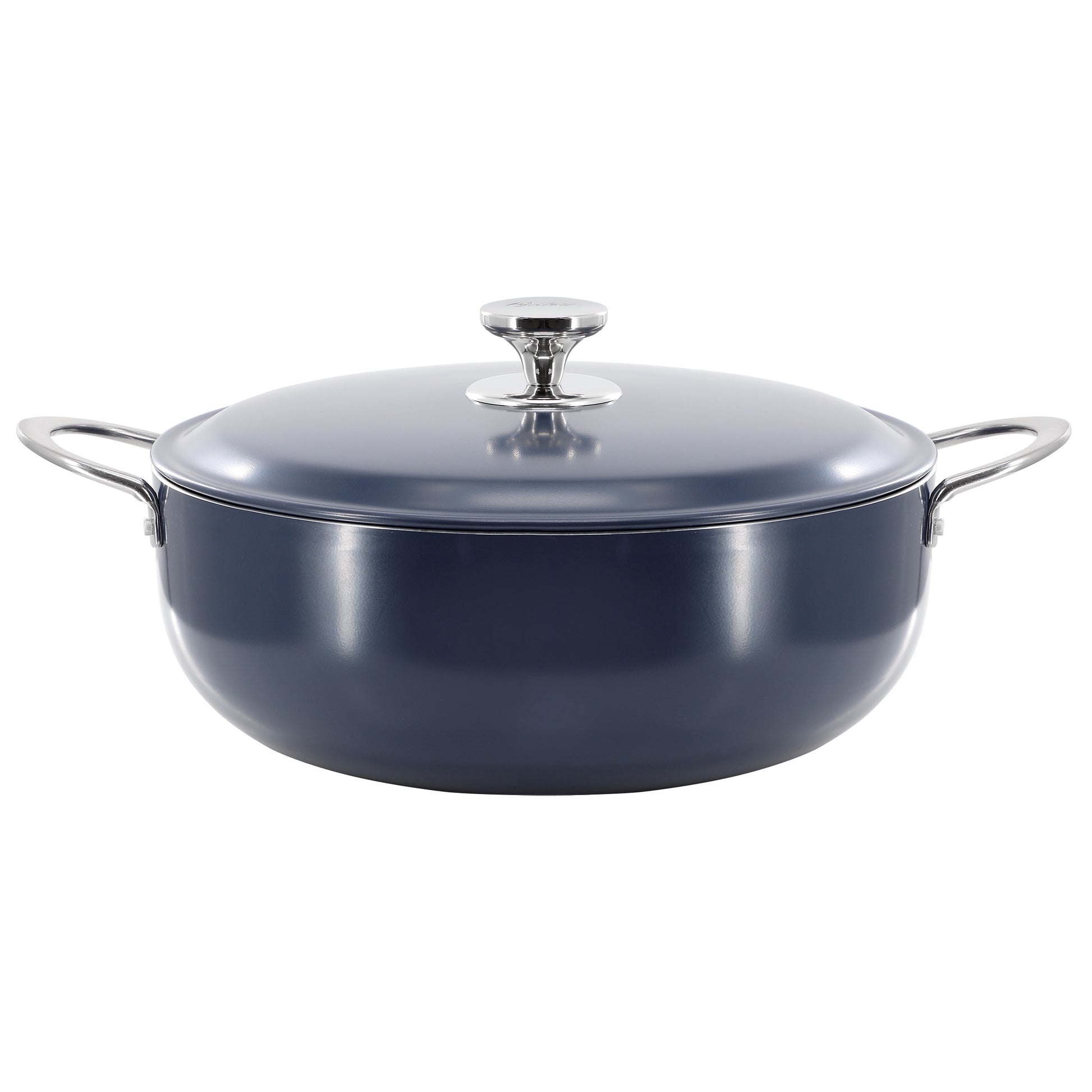 Oster Cartagena 9.3 Qt Nonstick Aluminum Caldero w Lid in Dark Blue