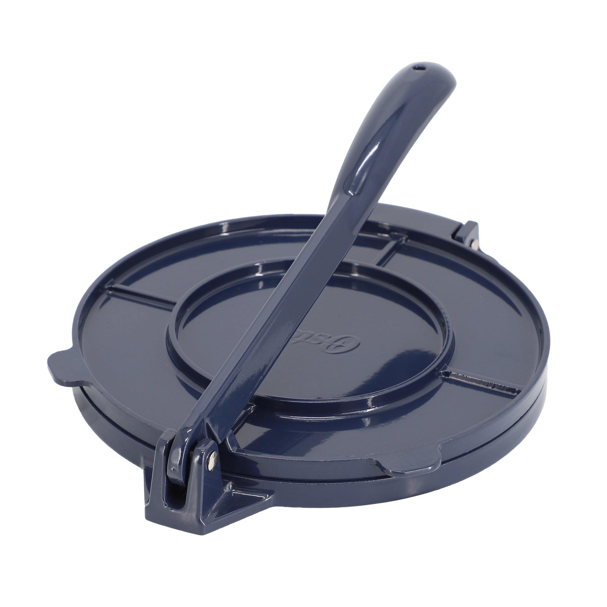 Oster Ravello 8" Cast Aluminum Round Tortilla Press in Blue