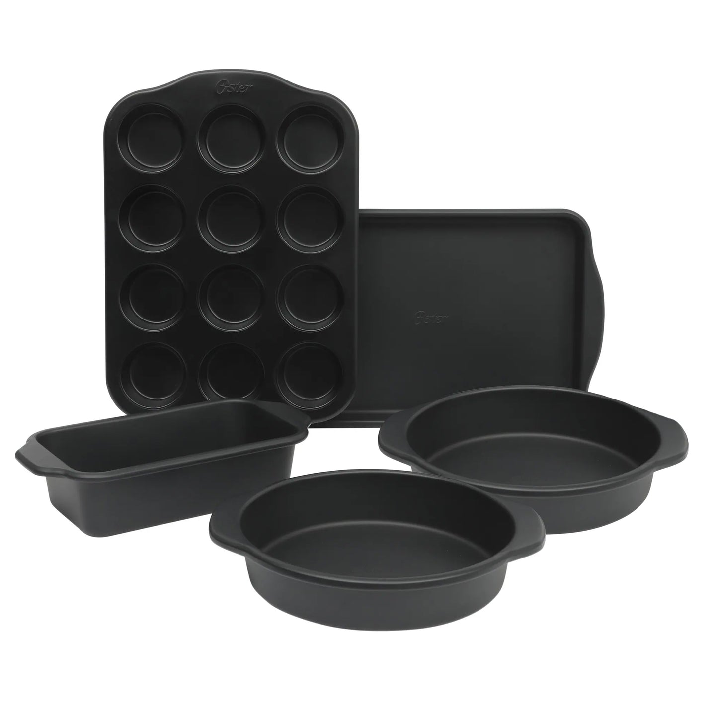 Oster Teston Platinum Collection 5 Piece Nonstick Carbon Steel Bakeware Set in