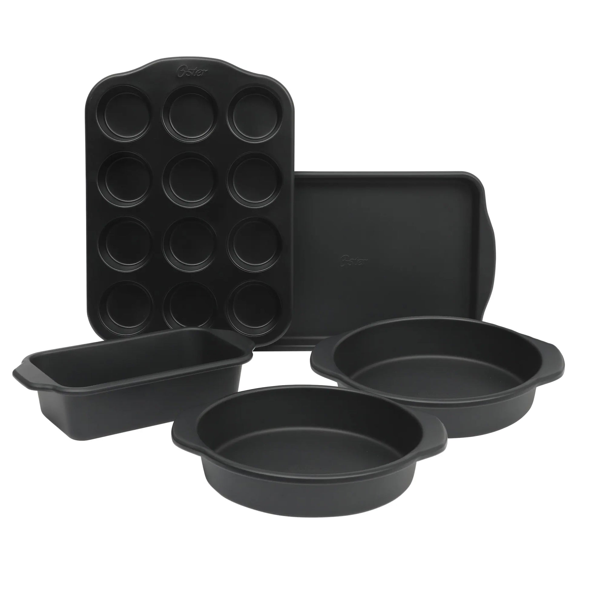 Oster Teston Platinum Collection 5 Piece Nonstick Carbon Steel Bakeware Set in
