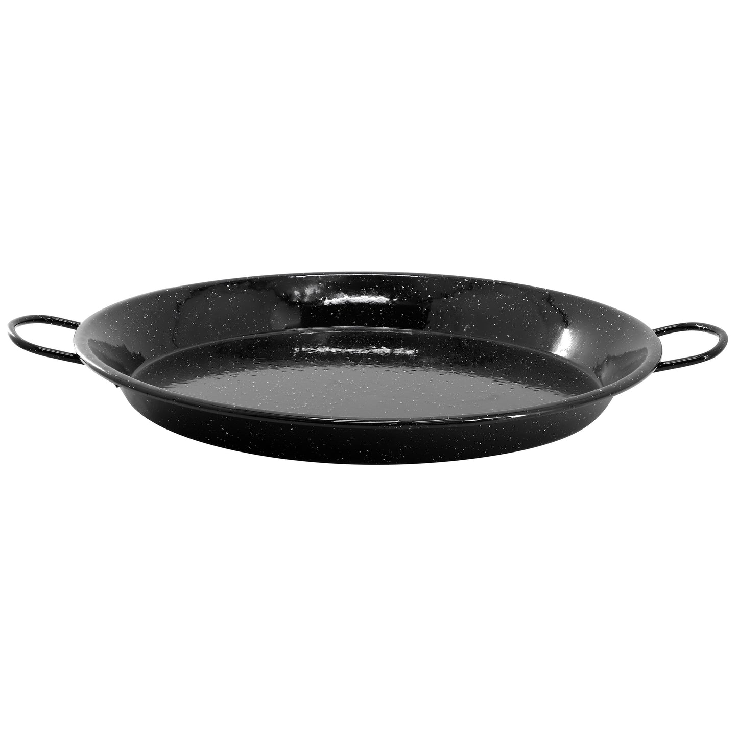 Oster Castillo 15" Enameled Steel Paella Pan in Speckled Black