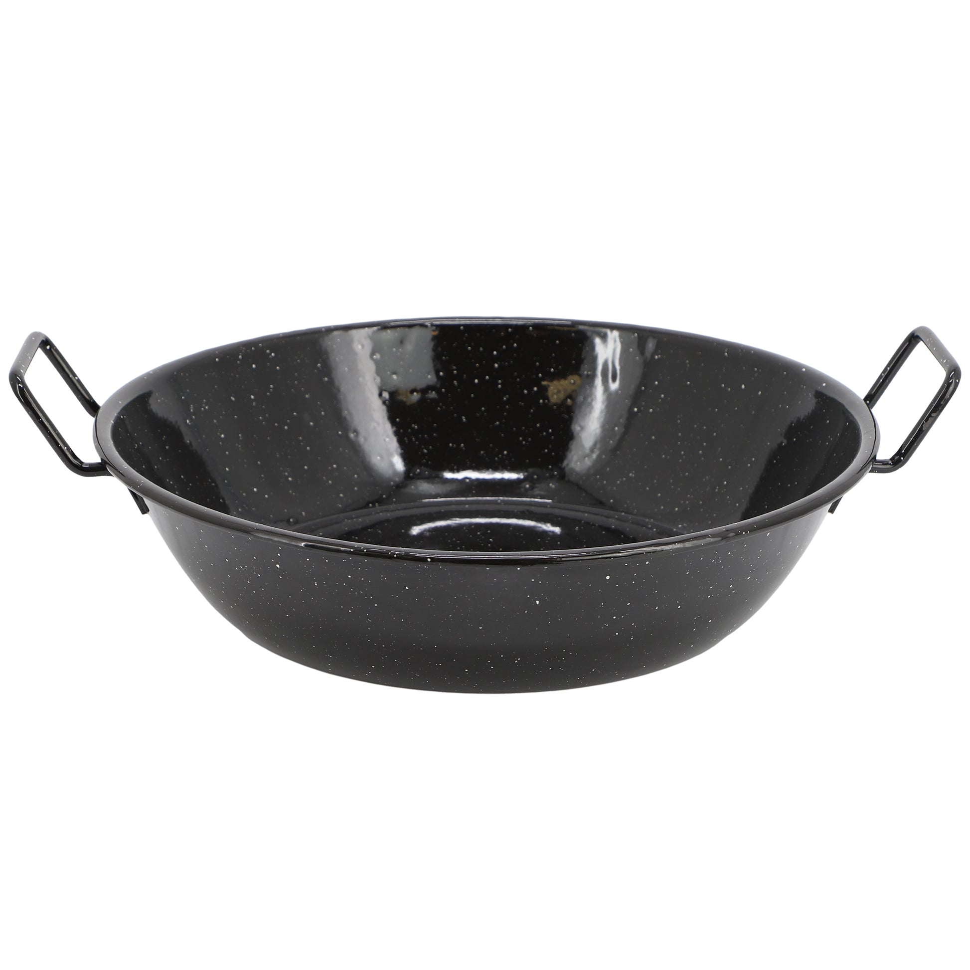 Oster Castillo 12" Enamel on Steel Paella Pan in Speckled Black