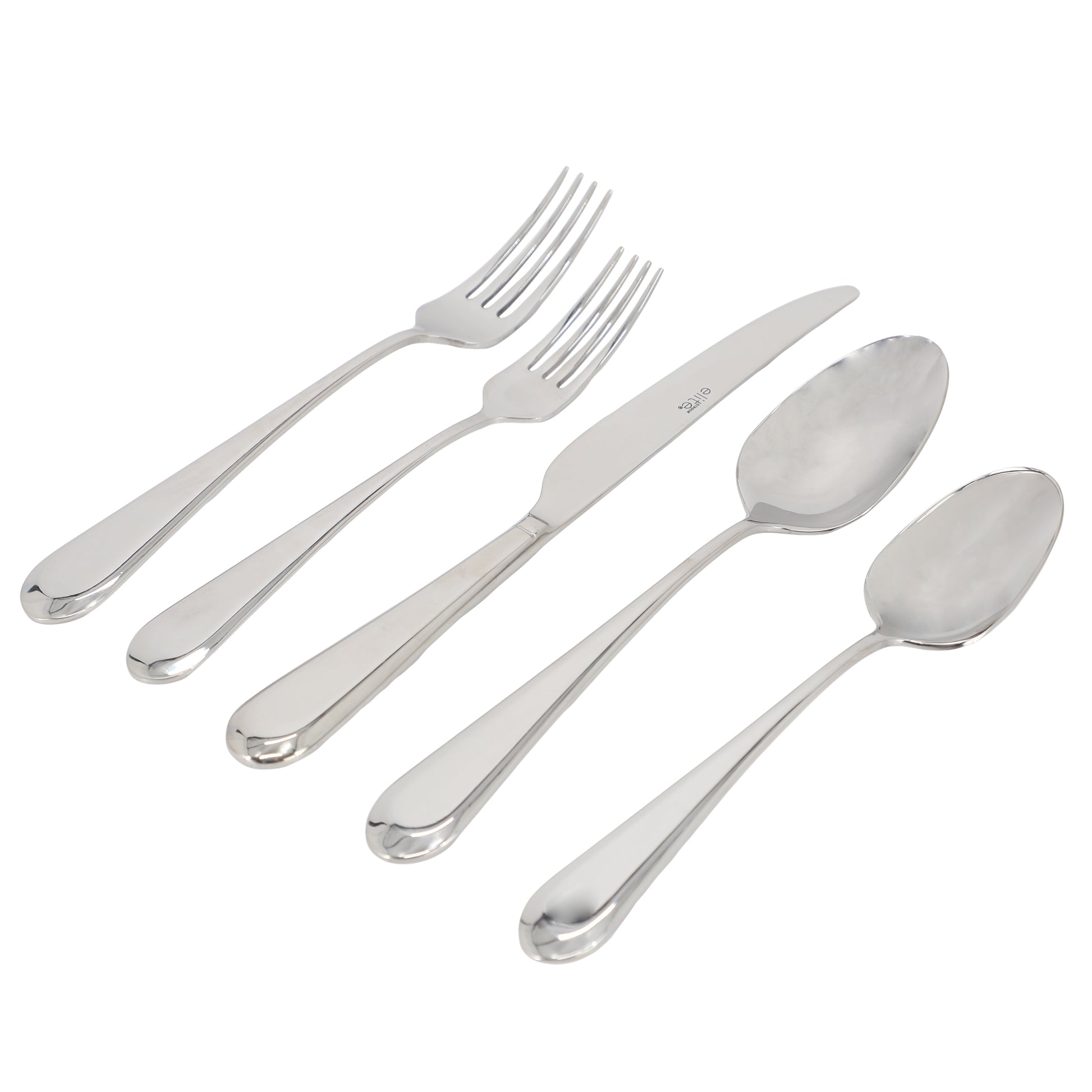 Gibson Elite Claudine 20 Piece Stainless Steel Flatware Set in Silver