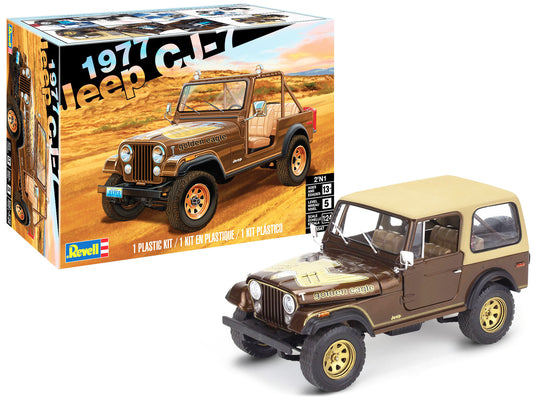 Level 5 Model Kit 1977 Jeep CJ-7 2-in-1 Kit 1/24 Scale Model Revell