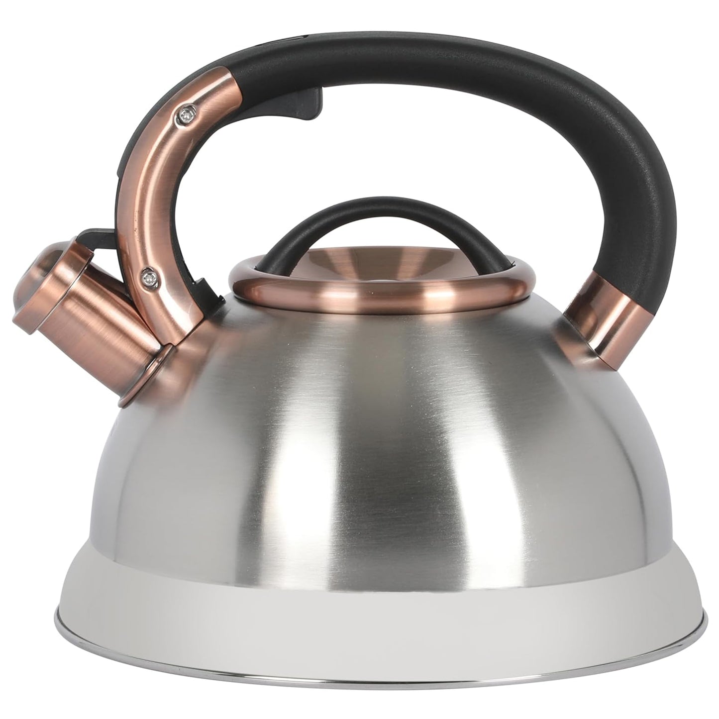 Mr. Coffee Flintshire 2.2 Quart Stainless Steel Whistling Tea Kettle W/ Nylon Ha