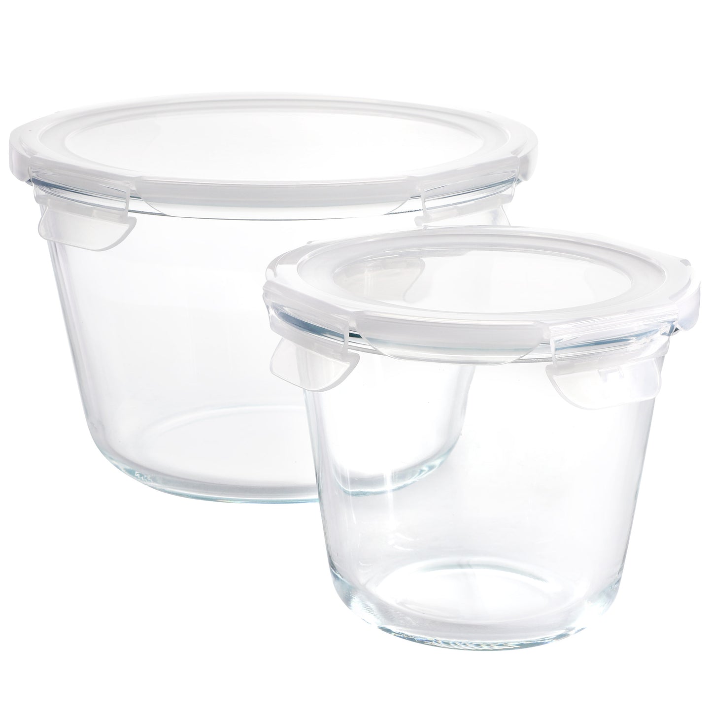 Gibson House Specials 4 Piece Borosilicate Glass Round Storage Container Set w S