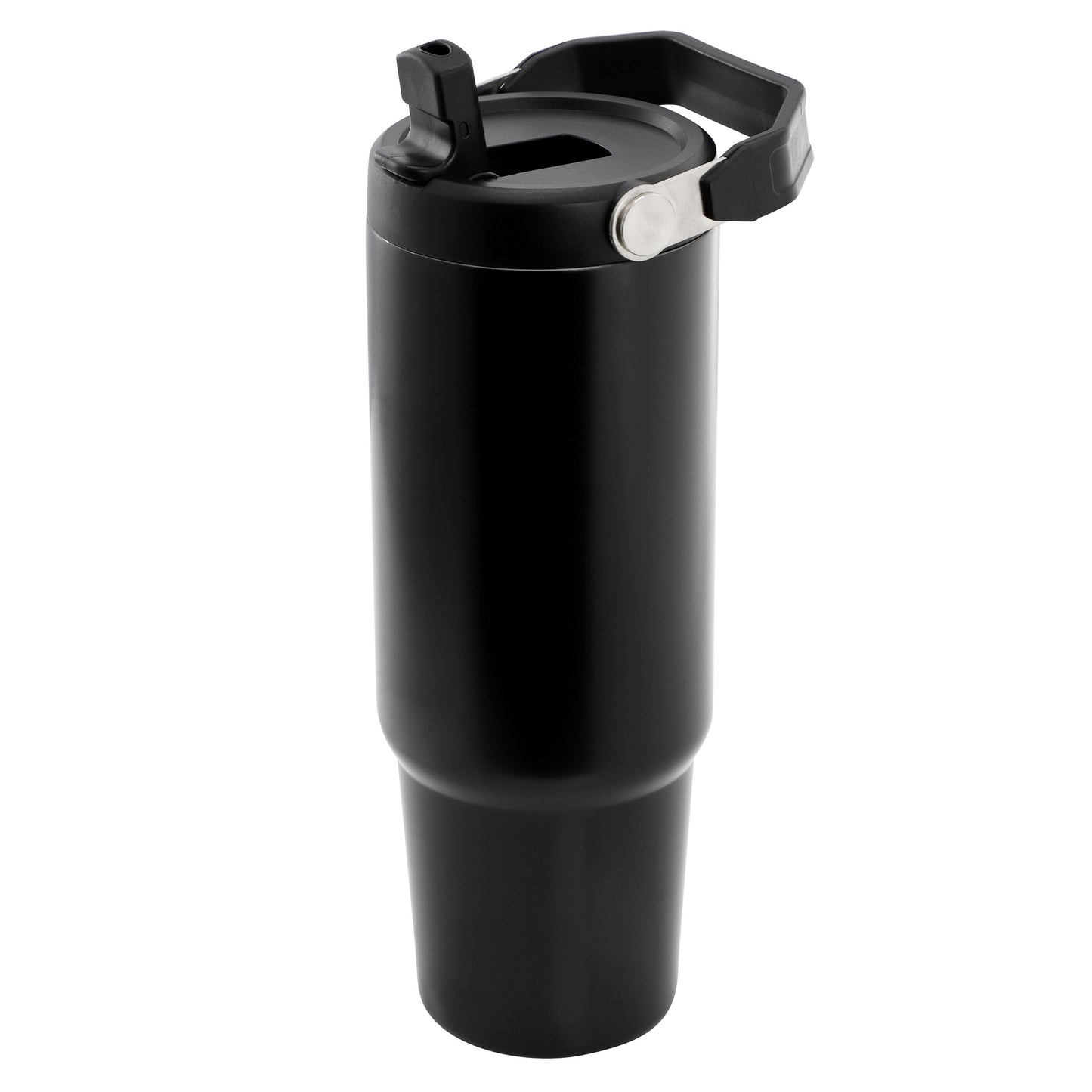 Gibson 29 oz Marina Black Stainless Steel Thermal Tumbler w Top Handle & Folding