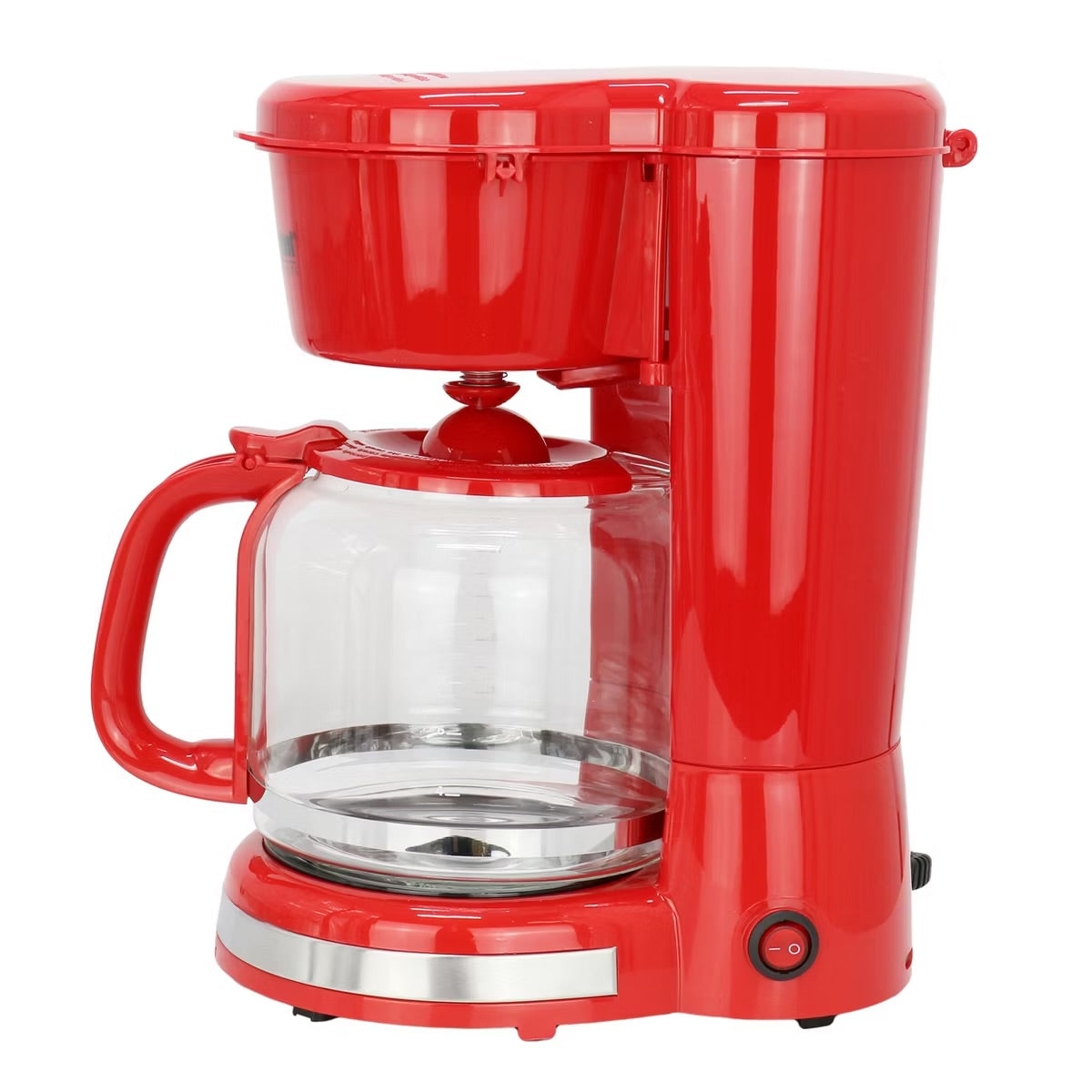 Better Chef Red 12 Cup 900W Coffee Maker w Glass Pot Keep Warm & Cord Storage