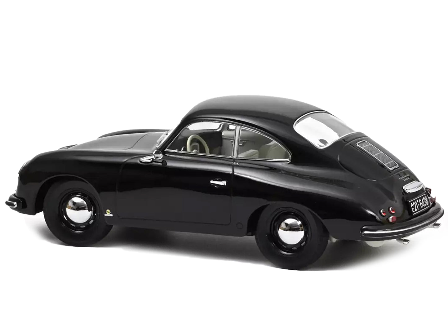 1952 Porsche 356 Coupe Black w White Interior 1/18 Diecast Car Norev