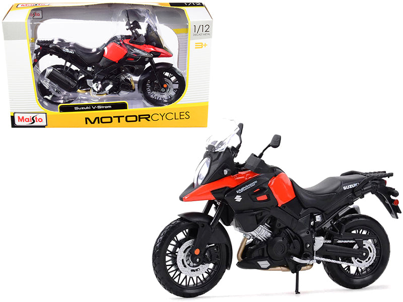 Suzuki V-Strom Red Black 1/12 Diecast Motorcycle Model Maisto